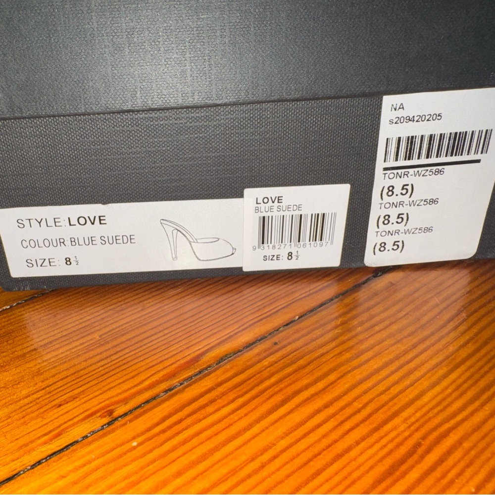 Tony Bianco Sky Blue Open-Toe Heels - Picture 4 of 5